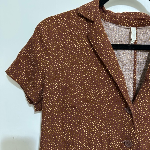 Urban outfitters there button down collared linen blend dress - Picture 1 of 2